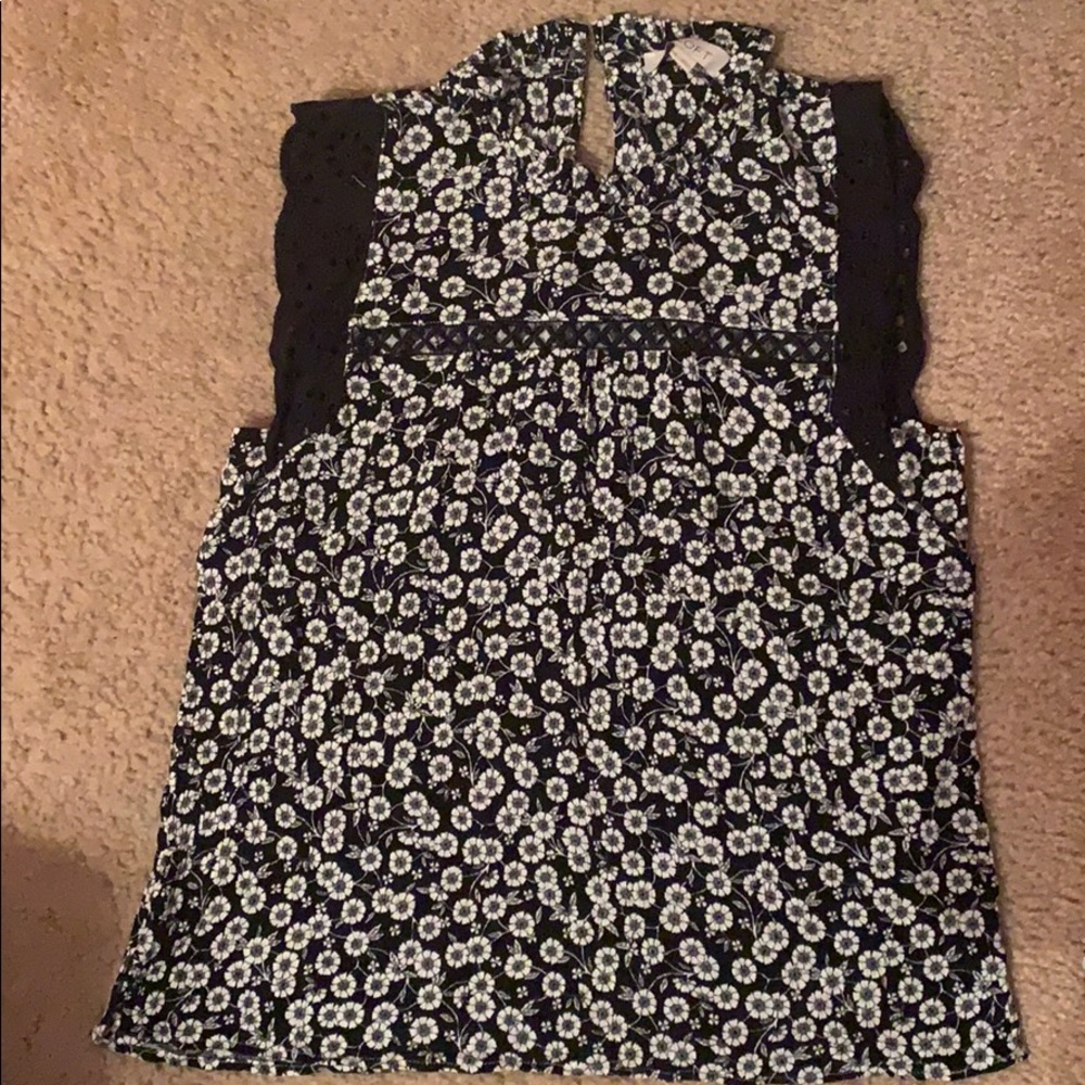 LOFT Flutter Sleeve Blouse